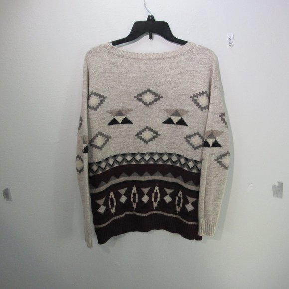 🐬AEO Prescott Sweater Aztec Trible print SM wool - Picture 12 of 12